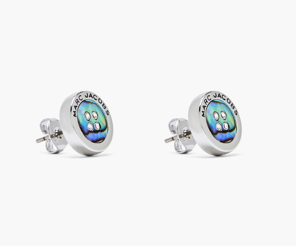 The Button Abalone Stud Earrings